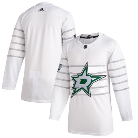 Dallas Stars Blank Wit Adidas 2020 NHL All-Star Authentic Shirt - Mannen